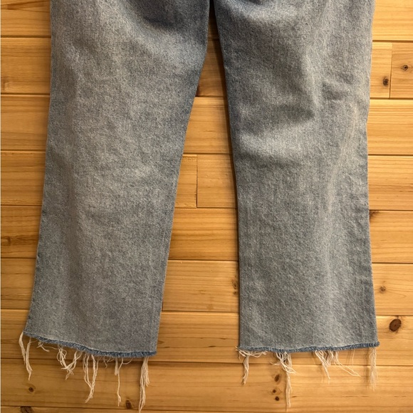 Pistola 28/6 High Rise Cassie Distressed Raw Edge Hem Hemp Cotton Blend Jeans - Picture 11 of 14